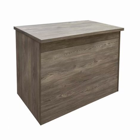 4ft Wrap Counter White Dusty