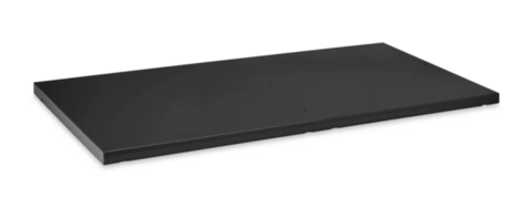 10″x48″ Melamine Wood Shelf (Black)
