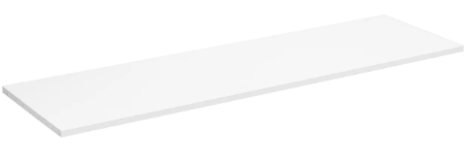 12″x48″ Melamine Wood Shelf (White)