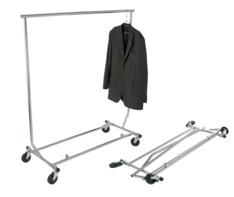 Single Bar Collapsible Rolling Rack