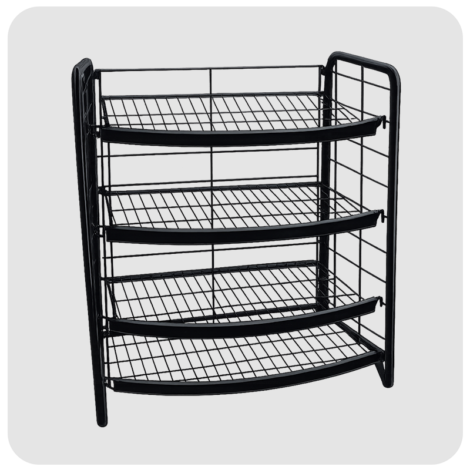 4 Tier Wire Countertop Display