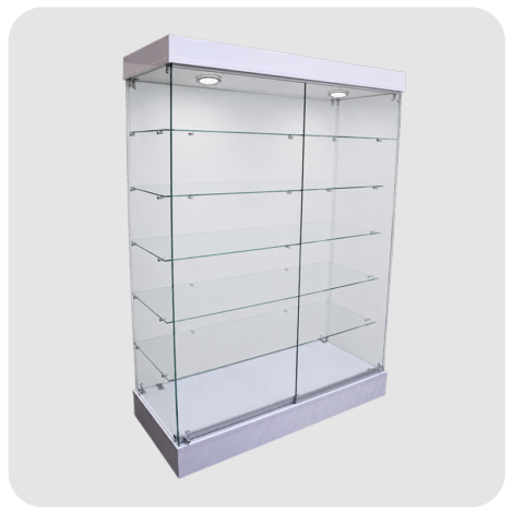 Frameless Full View Glass Wallcase