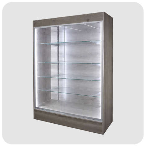4ft Full Vision Wooden Wallcase
