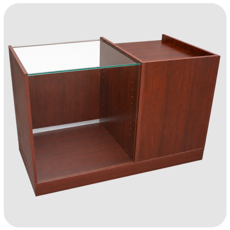 4ft Register Counter with Display Case