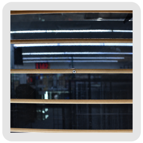 Black UV Slatwall Pannel (Glossy)