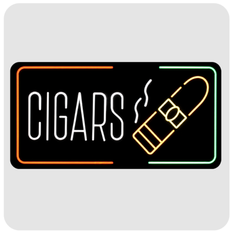CIGARS Graphic LED Sign