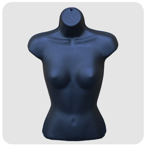 Black Female Torso Mannequin
