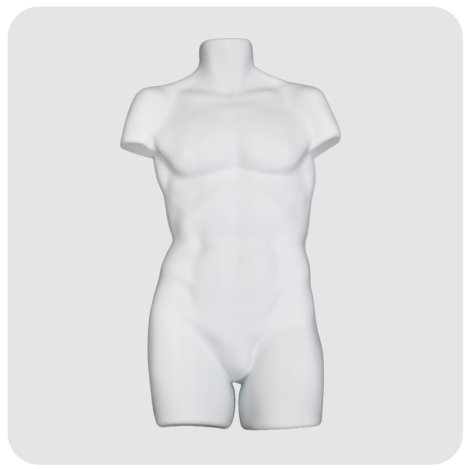 White Extended Male Torso
