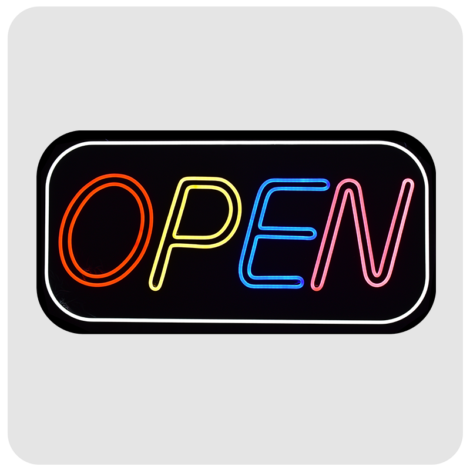 OPEN Graphic LED Sign