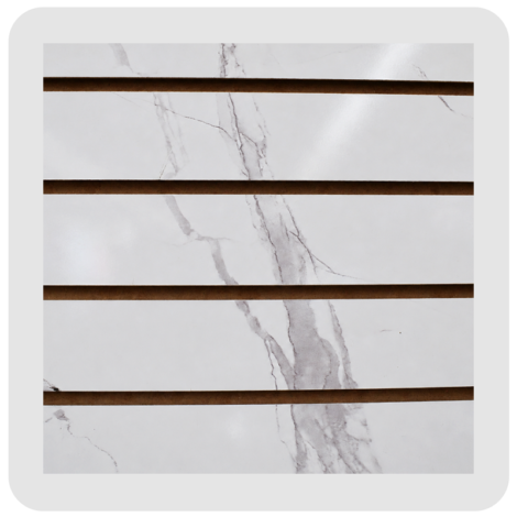 White Marble Slatwall Pannel