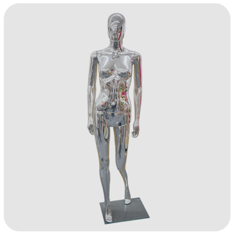 Silver Full Body Mannequin