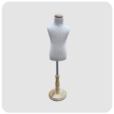 Torso Kid Mannequin with Round base, No arm