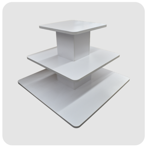 3 Tier Square Display Table