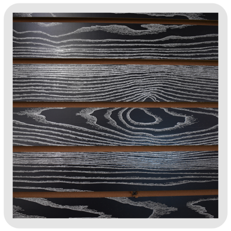 Black PVC Slatwall Pannel
